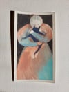 Peach and blue ~ Original painting