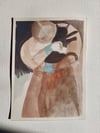 Grandma and cat ~ Original painting 