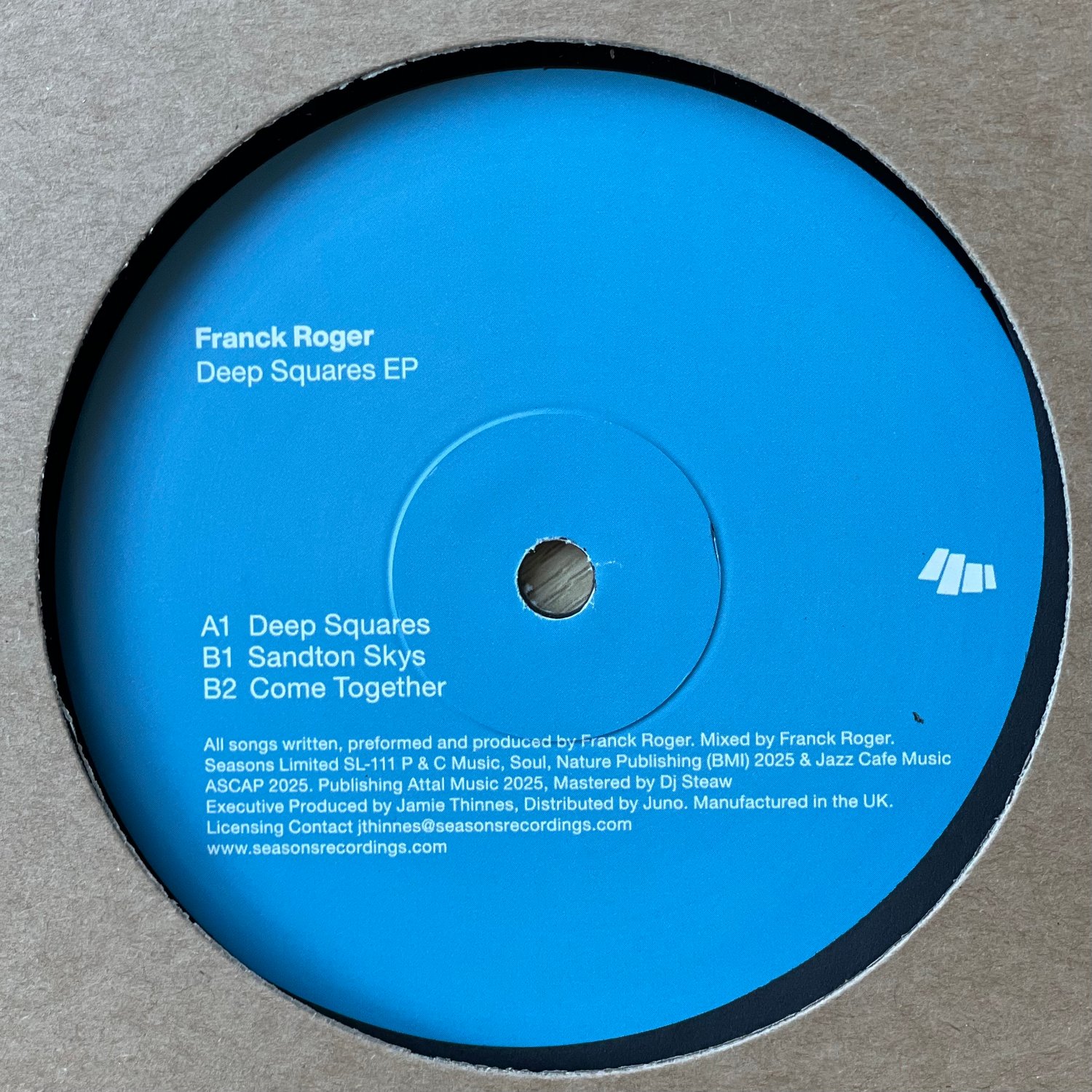 Image of Franck Roger 'Deep Squares' EP