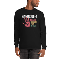 Image 2 of Hands off Traore Burkina Faso Africa Ibrahim Traoré Men’s Long Sleeve Shirt