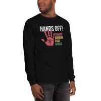 Image 5 of Hands off Traore Burkina Faso Africa Ibrahim Traoré Men’s Long Sleeve Shirt