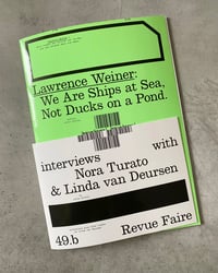 Image 1 of Revue Faire Magazine #49 Lawrence Weiner