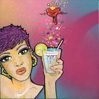 'Cheers-Eyes' canvas. 2025.