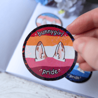 Image 2 of Bunny Pride Sticker