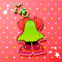 Image 3 of Roller Girl 2.5" Acrylic Charm