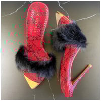 Image 1 of Layla Mink Mules