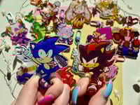 Image 1 of [PREODER] Sonic Charm Keychains