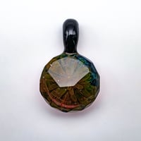 Image 1 of Gump Glass Faceted Fume Pendant