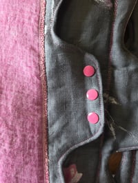 Image 3 of Linen Heavy Absorbency Pad Set of 3 - Peony & Slate