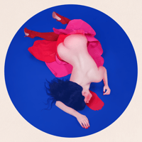 Image 1 of Reddish crumpled Paper round