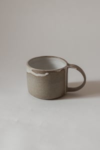Image 1 of gray mug | white glaze