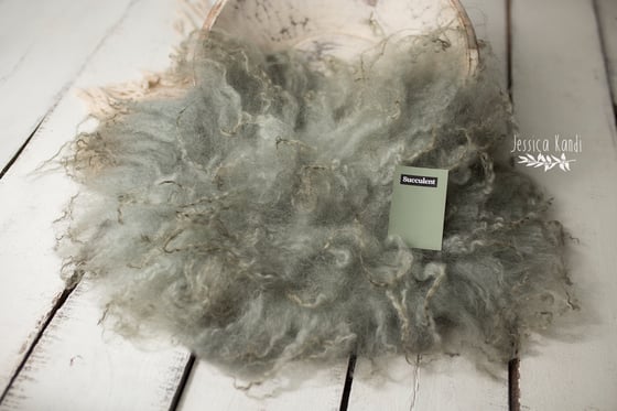 Image of Sage hand felted fur (A)