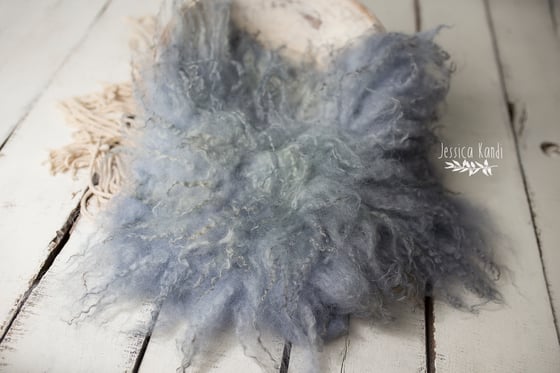 Image of Pastel Navy hand felted fur