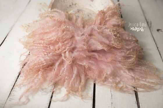 Image of Blushing Pink hand felted fur (A)