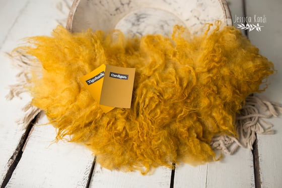 Image of Mustard Hand felted fur