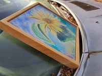 Image 2 of "Morgan Sunflower " Original Watercolor and Mixed Media Painting by Sandy Tyler 
