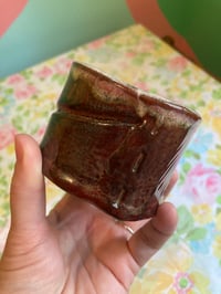 Image 2 of set of ruby sparkle hand built tumblers