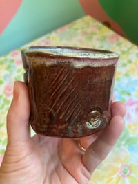 Image 3 of set of ruby sparkle hand built tumblers