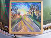 Image 1 of "Autumn Sun Over 126" Original Watercolor Painting by Sandy Tyler 