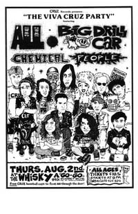 THE VIVA CRUZ PARTY I @ The Whisky-A-Go-Go, 8/2/90 → poster