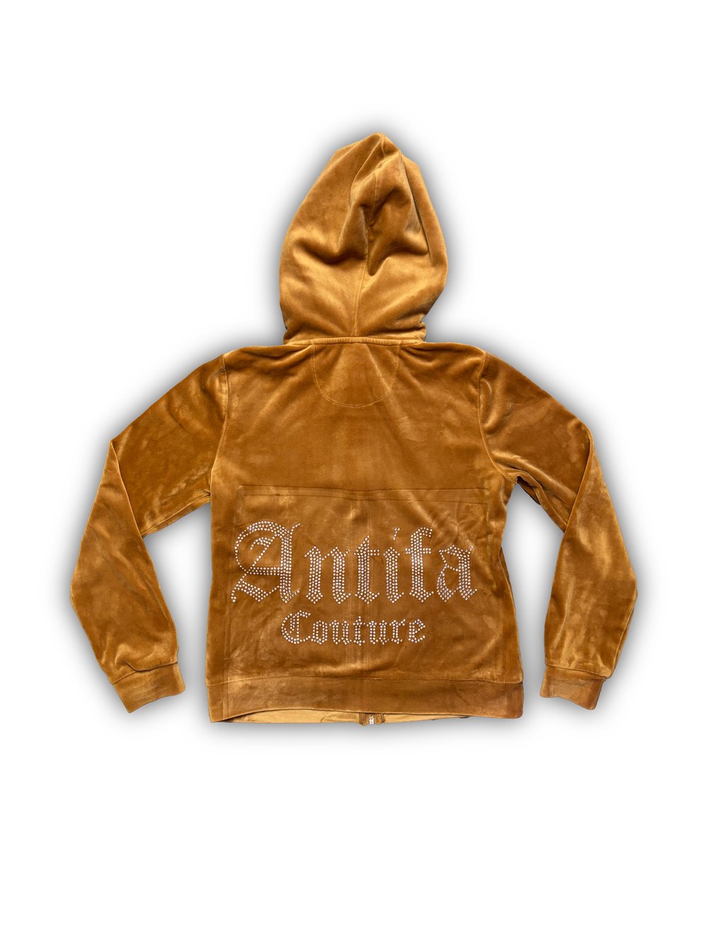Image of Brown Velour Jacket (XS) - Antifa Couture (JA17)