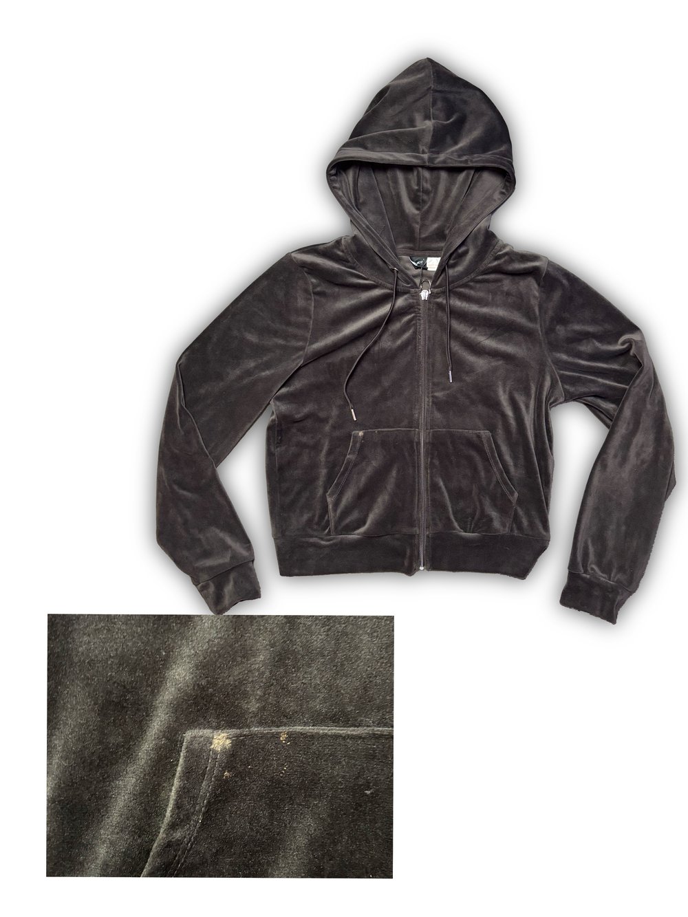 Image of Dark Browm Velour Jacket (L) - Antifa Couture (JA20)