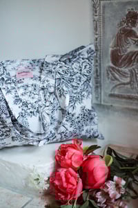 Image 3 of Tote bag [Toile de jouy noir]