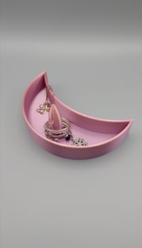 Image 1 of HALF MOON JEWELRY TRAY WITH ROCKET RING HOLDER 