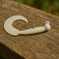 Image 1 of Pearl Nite-Glo Grub 5.5in (2pk)