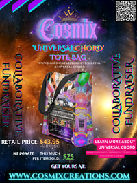 Image 1 of "Universal Chord" -Dancingstar Productions Fundraising Tote bag
