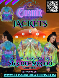 Image 1 of Cosmix Unisex Bomber Jacket