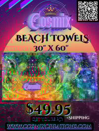 Image 1 of "Sol_Vecta_8" Cosmix Beach Towel