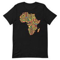 Image 5 of Cool Africa Map Kente Ghana African Lover Unisex t-shirt