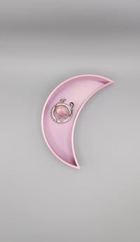 Image 2 of HALF MOON JEWELRY TRAY WITH ROCKET RING HOLDER 