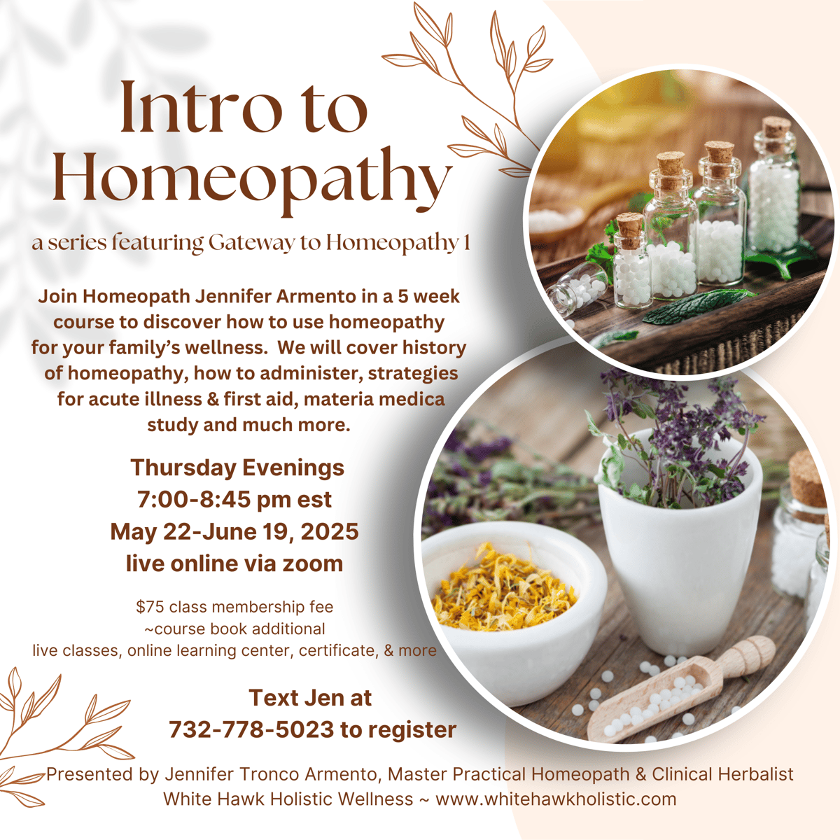 Image of Homepathic Class Membership~Gateway to Homeopathy 1 ONLINE