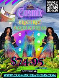 Image 1 of Electric Skater Dress