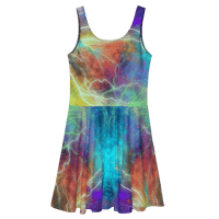 Image 3 of Electric Skater Dress