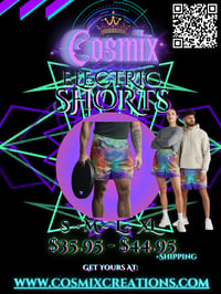 Image 1 of Electric All-Over Print Unisex Athletic Long Shorts