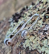 Image 6 of Sterling Silver & 9ct gold hook Earrings 