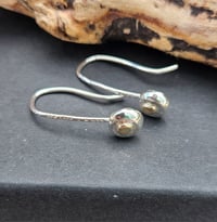 Image 4 of Sterling Silver & 9ct gold hook Earrings 
