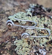 Image 2 of Sterling Silver & 9ct gold hook Earrings 