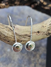 Image 1 of Sterling Silver & 9ct gold hook Earrings 