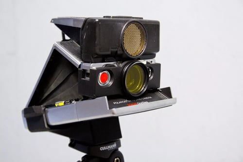Image of Tripod mount for Polaroid SX-70 Instant camera