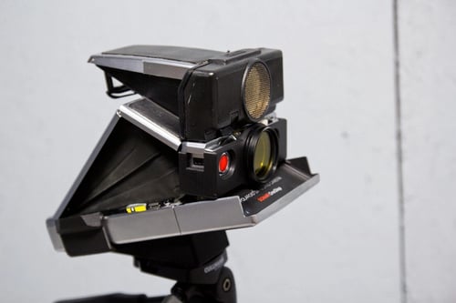 Image of Tripod mount for Polaroid SX-70 Instant camera