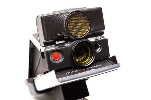 Image of Tripod mount for Polaroid SX-70 Instant camera