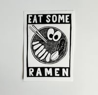 'Eat Some Ramen' Linocut Print