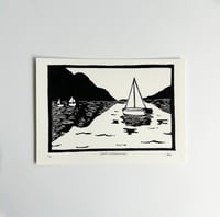 'Lake Windermere' Linocut Print
