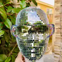 Image 5 of Galactic Prism Visor — Reflective Lens Crystal Shield Sunglasses