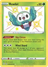 Rowlet - Shining Fates: Shiny Vault Near Mint
