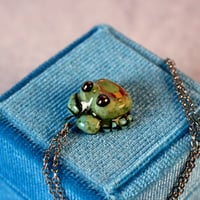 Green Moon Crab Necklace